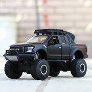 For Ford Raptor F150 Model Car Toy Offroad Pickup Alloy Simulation Model Car Big Wheeler Off-road Pick-up Model Toy for Children