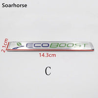 Soarhorse Car Ecoboost Emblem Decal For Ford Focus Kuga Escape F-150 Tailgate Replace Sticker